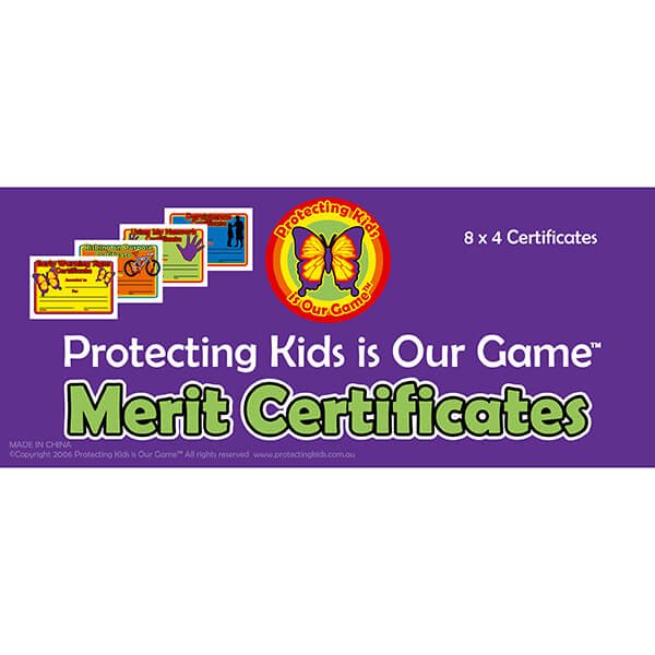 Safe4Kids Assorted Merit Certificates